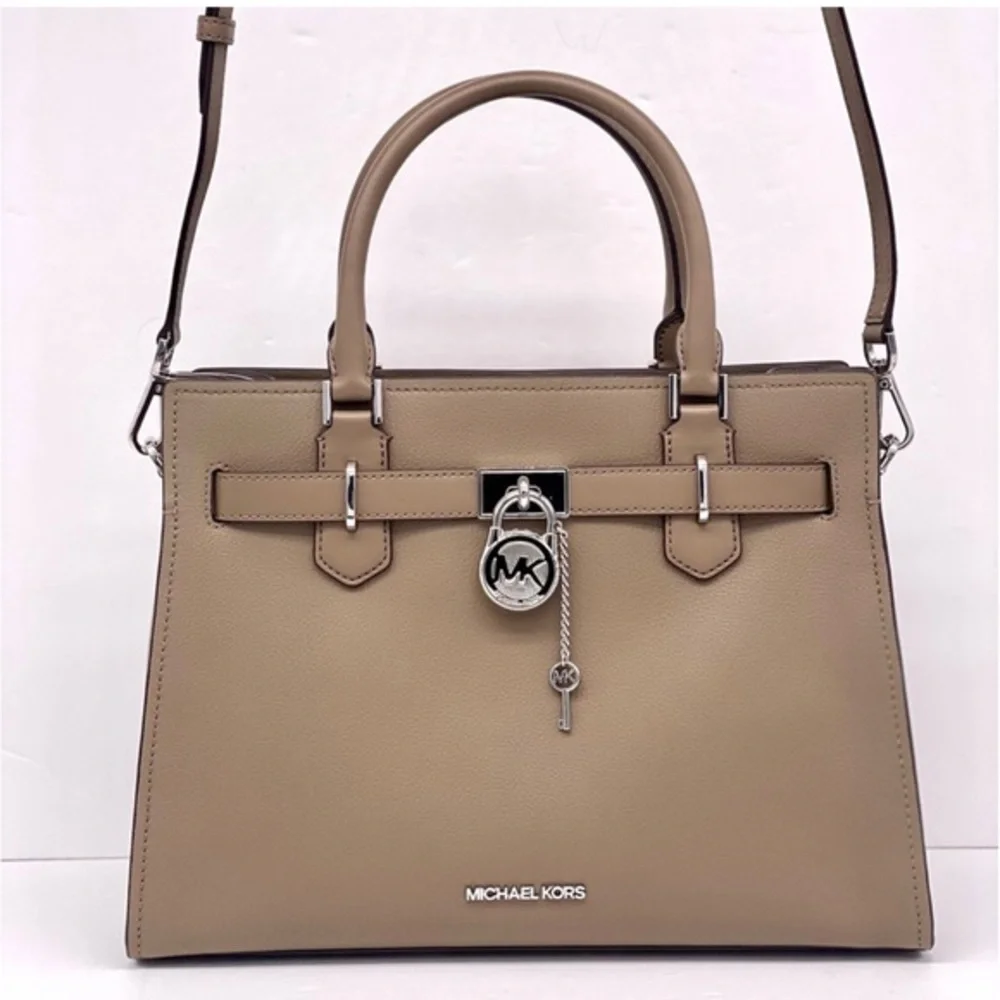 Michael Kors Hamilton Medium Satchel Crossbody Bag Dusk Color